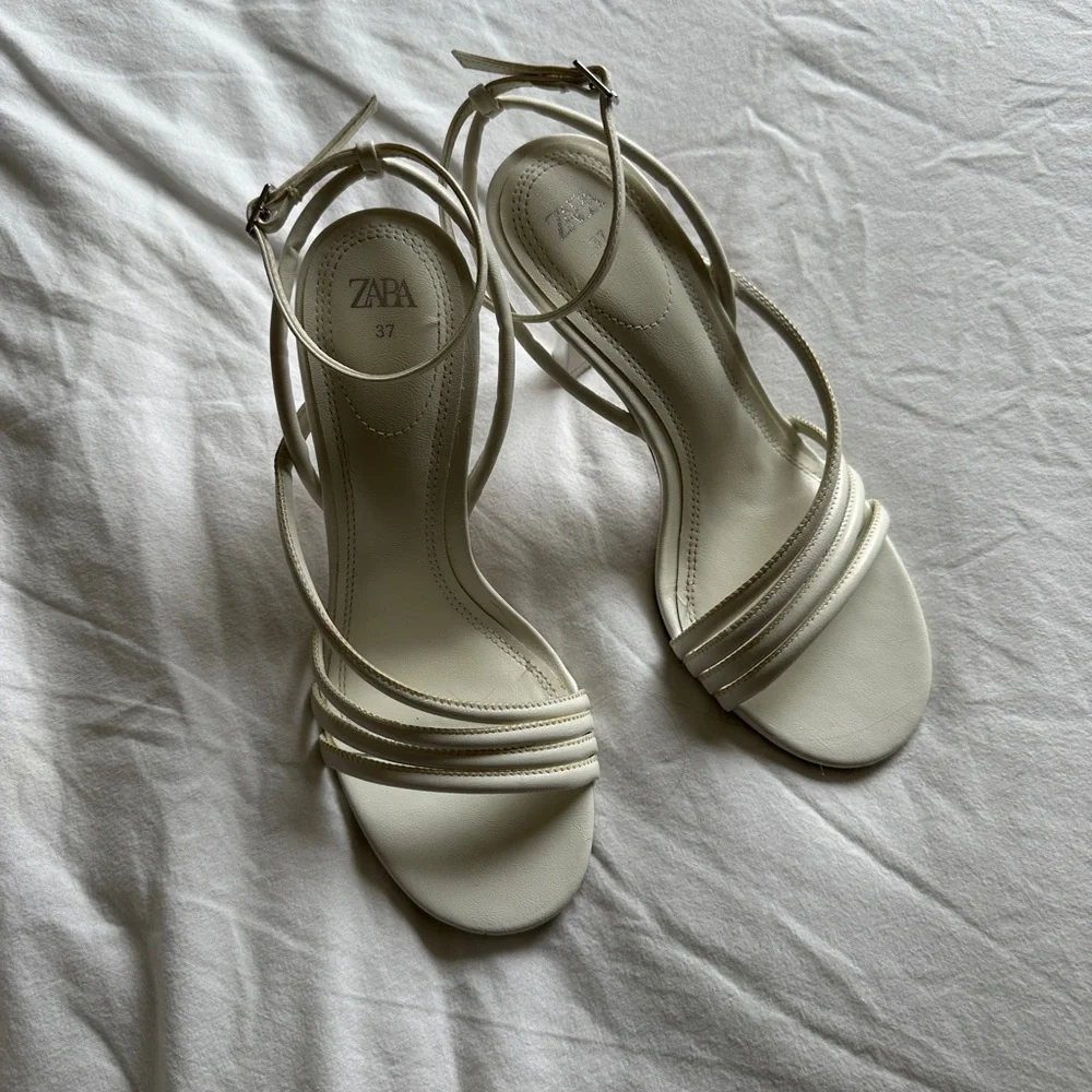 White Zara Sandals - Picture 5 of 6